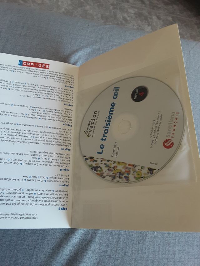 EVASION NIVEAU 4 LA TROISIEME OEIL + CD