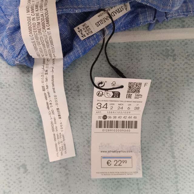 Falda pantalón Stradivarius XS