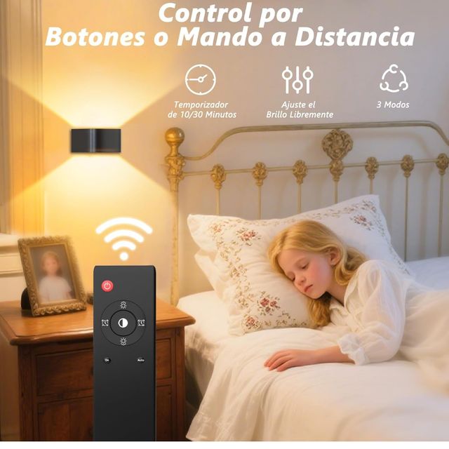 Lamparas apliques LED interiores - 2 uds. - NUEVOS