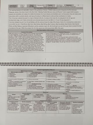Temario inglés secundaria y SA