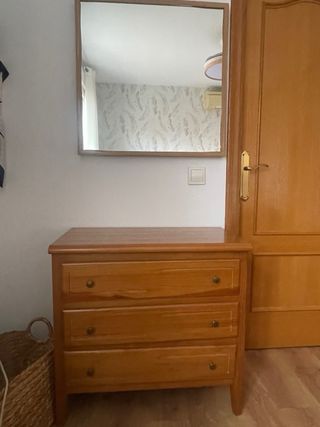 Dormitorio completo madera maciza