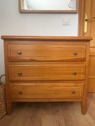 Dormitorio completo madera maciza