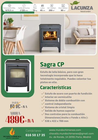 Estufas de Leña Marca Lacunza