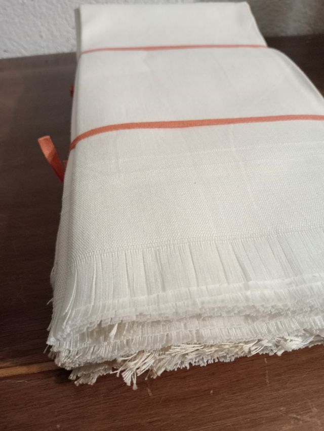 10 Tovaglioli Lino Vintage 56x56cm