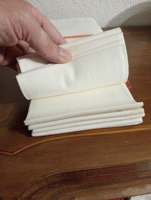 10 Tovaglioli Lino Vintage 56x56cm