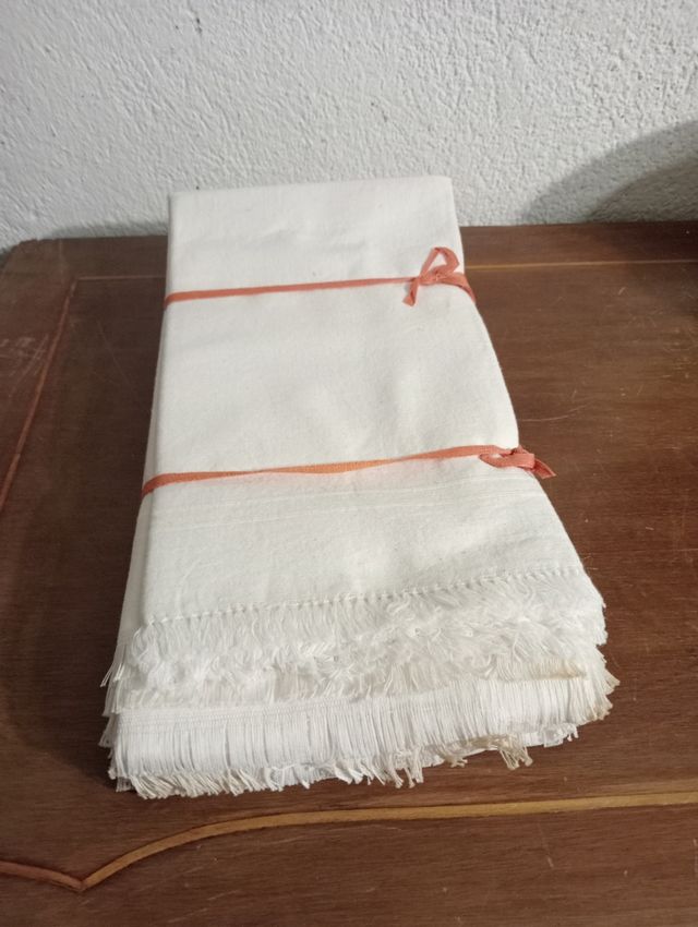 10 Tovaglioli Lino Vintage 56x56cm