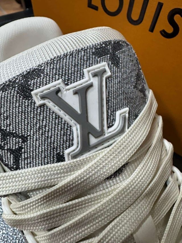 Louis Vuitton Trainer Scarpe Grigio-Bianche