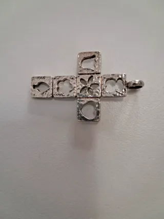 Colgante TOUS Cruz Plata