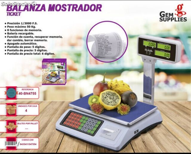 Balanza mostrador Gem- 40-BN4755