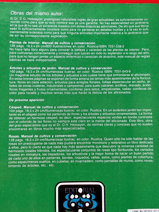 Libro Flores de Jardín - Manual de cultivo