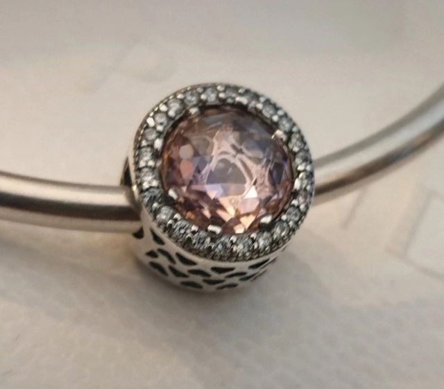 Charm Pandora Rosa con Zirconi
