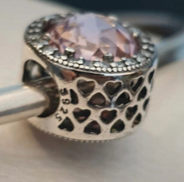 Charm Pandora Rosa con Zirconi