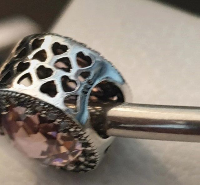 Charm Pandora Rosa con Zirconi