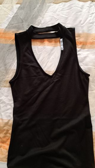 Vestido Pull&Bear negro, talla M