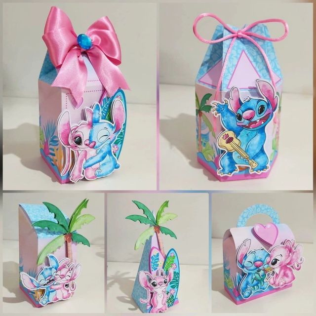 Cajas Lilo & Stitch: 5 piezas