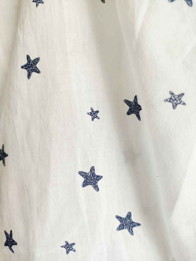 Blusa blanca estrellas - Talla S