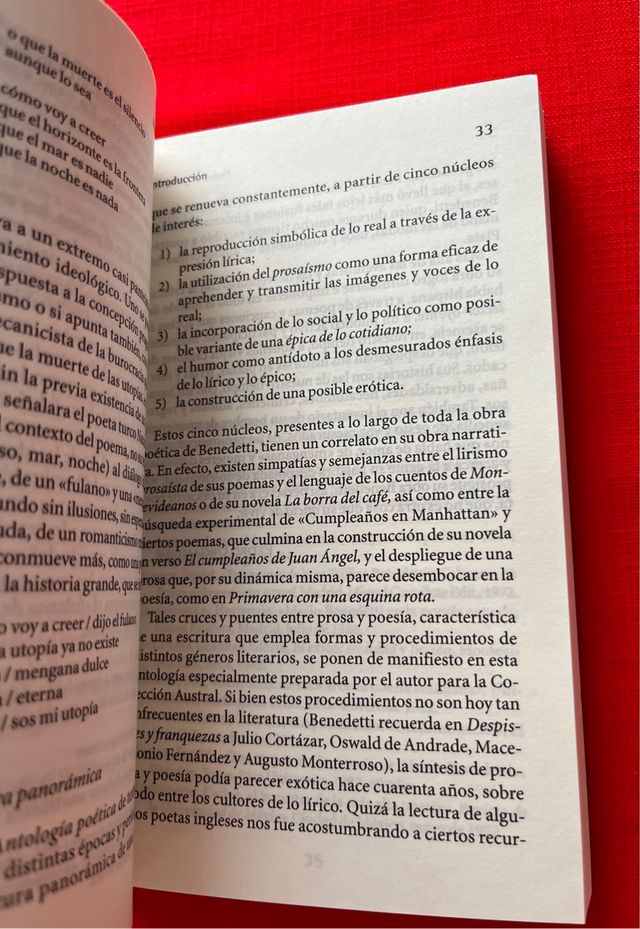 Libro Mario Benedetti - Antología Poética