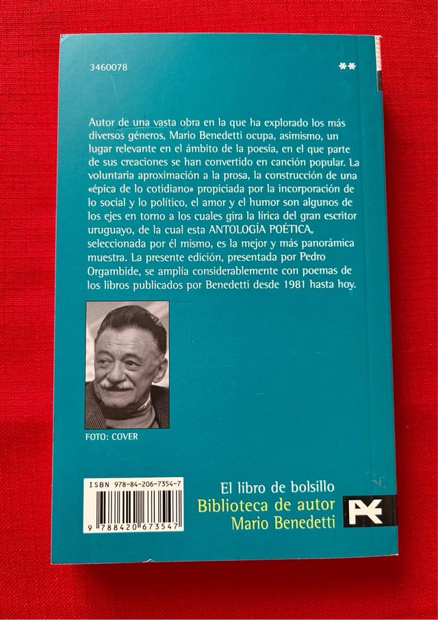 Libro Mario Benedetti - Antología Poética