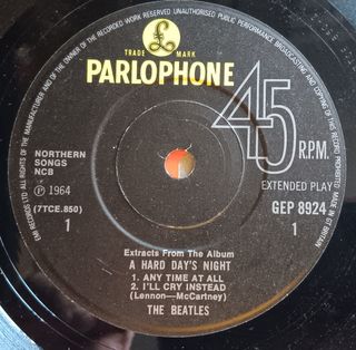 Vinilo Beatles: A Hard Day's Night