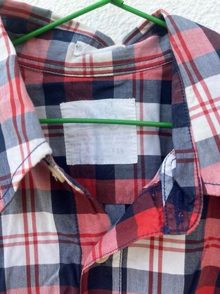 Camisa cuadros hombre - roja, azul - M