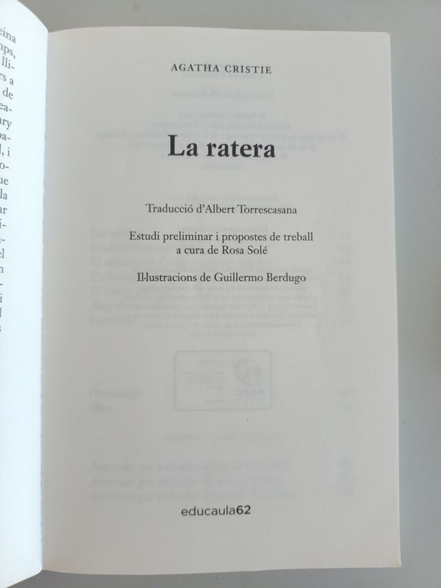La ratera: Edició amb recursos didàctics