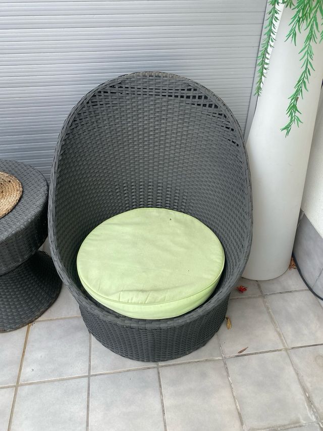 Conjunto 2 sillones y mesita para exterior