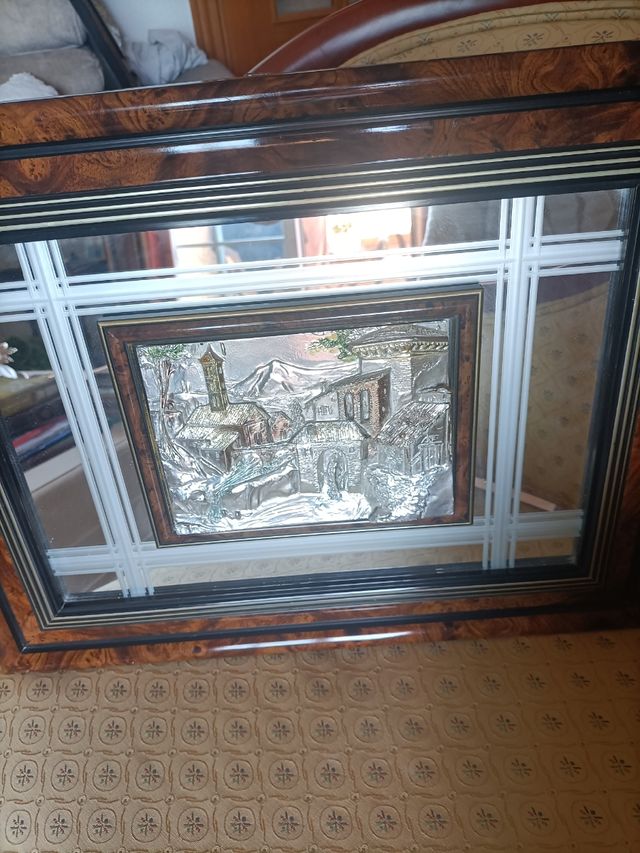 Cuadro plata italiana - espejo