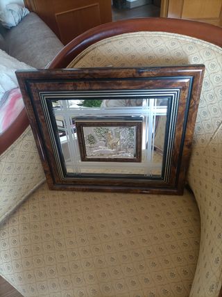 Cuadro plata italiana espejo