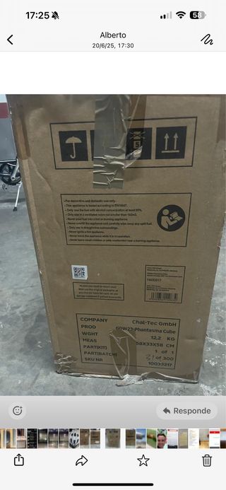 Chimenea Klarstein bioetanol - NUEVA sin uso