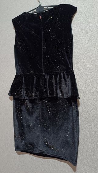 Vestido terciopelo negro fiesta