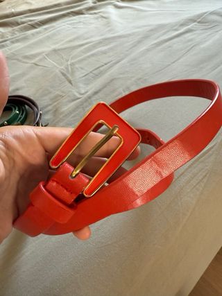 Cinturones mujer - Rojo,  marrón y Verde