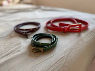 Cinturones mujer - Rojo,  marrón y Verde