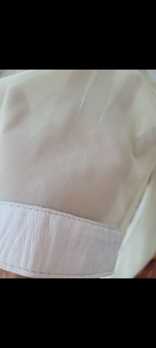 Giacca corta bianca - Pelle Vintage