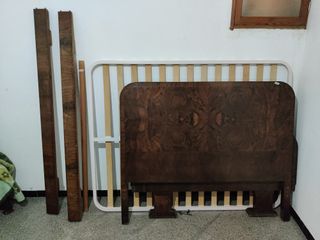 Cama vintage madera años 30