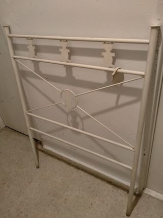 Cabecero blanco hierro forjado para camas 80 y 90