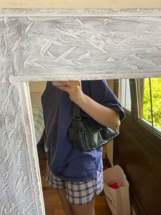 Bolso bandolera gris oscuro