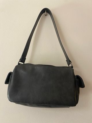 Bolso bandolera gris oscuro