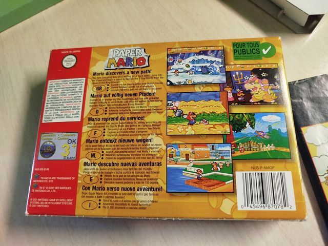 Paper Mario PAL Nintendo 64 Completo