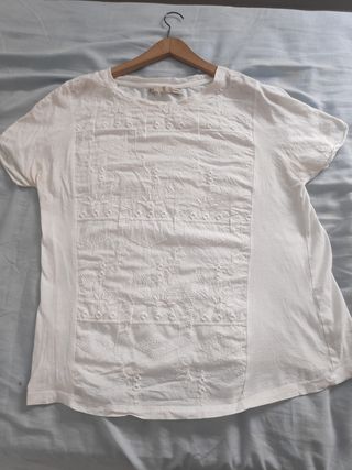 Blusa Sfera blanca bordada T-M