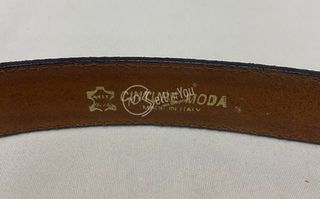 Cintura uomo marrone in pelle 113 cm cod. 1214