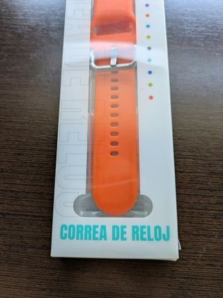Correa reloj silicona APOKIN naranja 22mm
