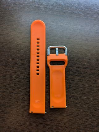 Correa reloj silicona APOKIN naranja 22mm