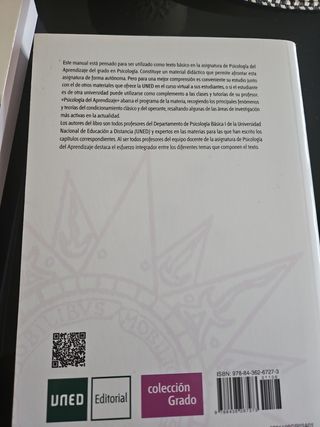 Psicología del aprendizaje .Uned