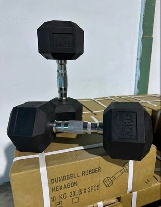Manubri esagonali 10kg - 2pz