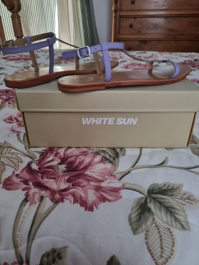 Sandali White Sun - Pelle Lavanda