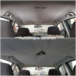 Tapizado techo coche beige