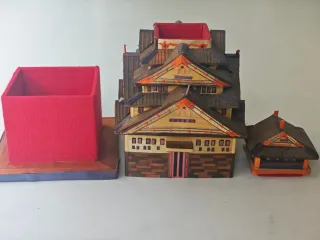 Casita joyero madera vintage