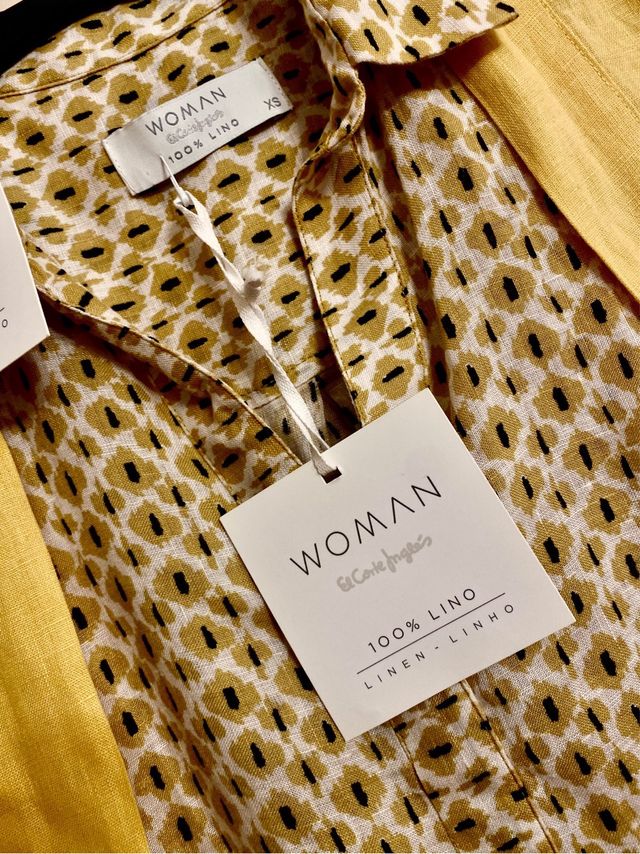 Conjunto lino Woman - Blusa y chaqueta talla 38