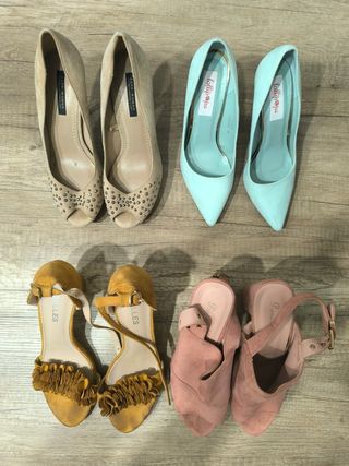 Zapatos Zara beige mujer, y más.
