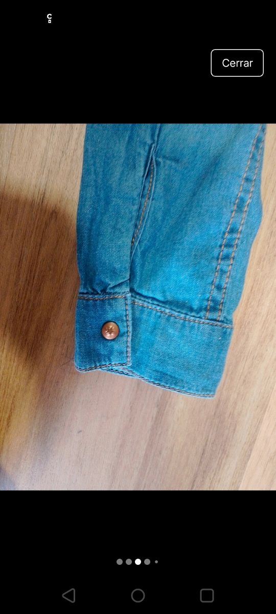 Camisa vaquera Sfera niña (11-12)